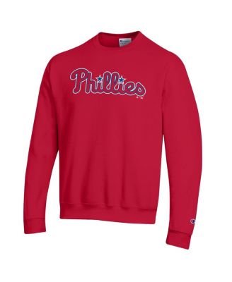 Men's Red Philadelphia Phillies Powerblend Wordmark Sweatshirt