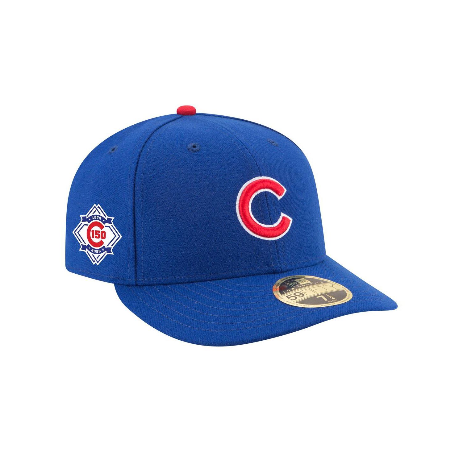 Men's Royal Chicago Cubs 150th Anniversary Low Profile 59FIFTY Fitted Hat