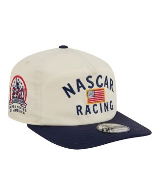 Men's Cream/Navy NASCAR Flag 19TWENTY Adjustable Hat