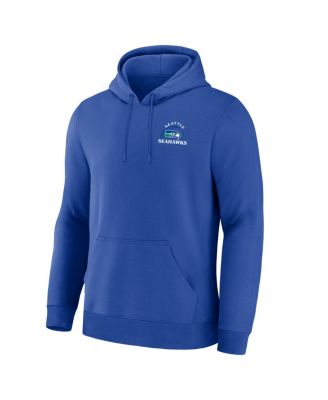 Men's Royal Seattle Seahawks Classic Scribble Legacy Fleece Hoodie