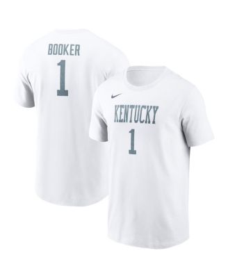 Men's Devin Booker White Kentucky Wildcats Alternate Denim Name & Number T-Shirt