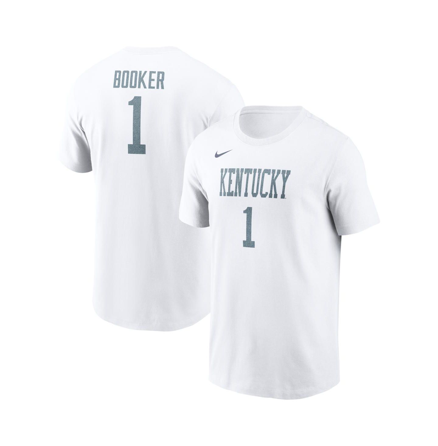 Мужская футболка Nike Devin Booker White Kentucky Wildcats Alternate Denim Name & Number — фото 1