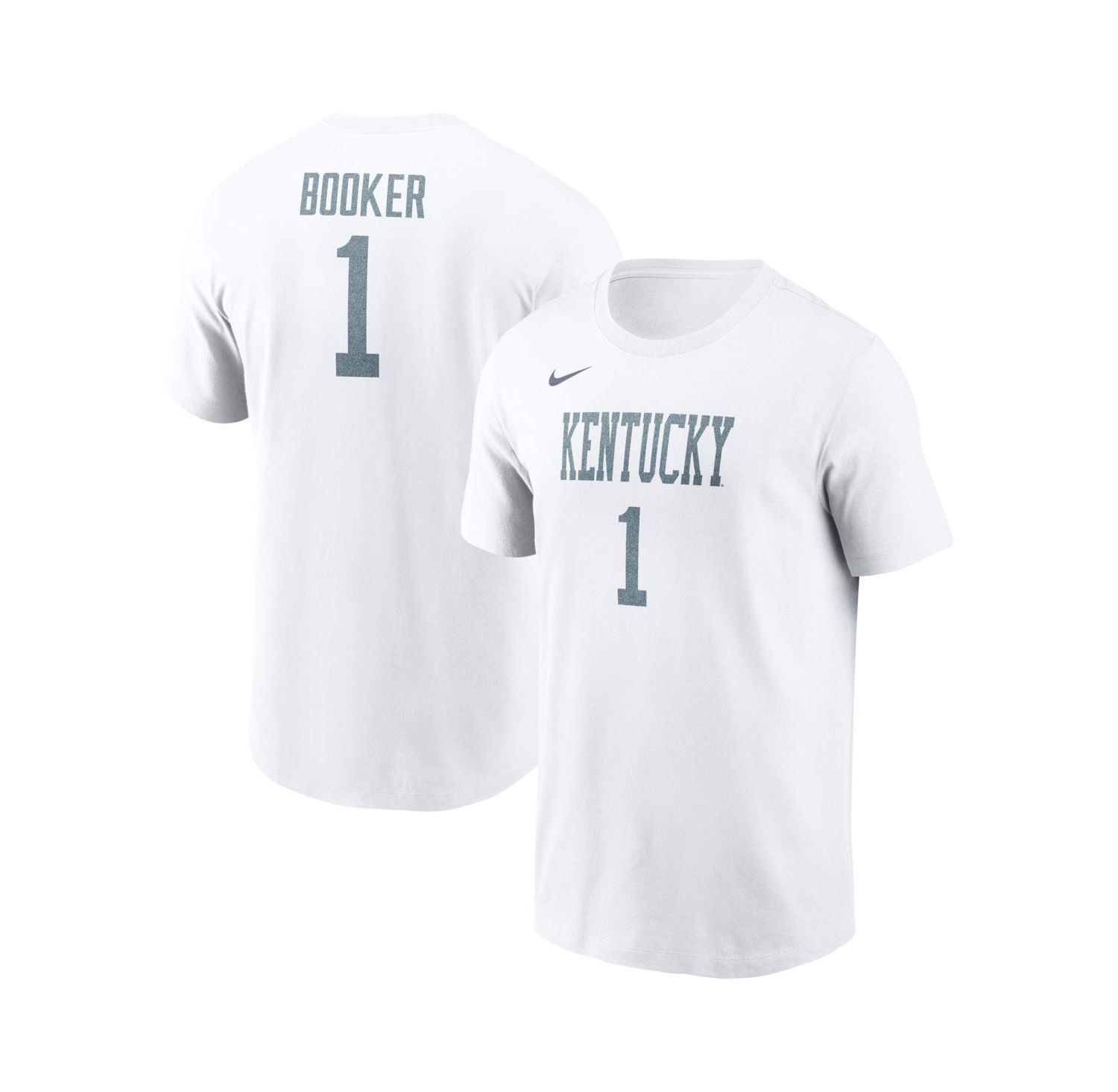 Men's Devin Booker White Kentucky Wildcats Alternate Denim Name & Number T-Shirt