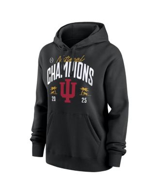 Women's Black Indiana Hoosiers College Football Playoff 2025 National Champions Locker Room Hoodie