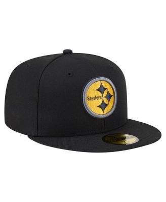 Men's Black Pittsburgh Steelers Color Pop 59FIFTY Fitted Hat