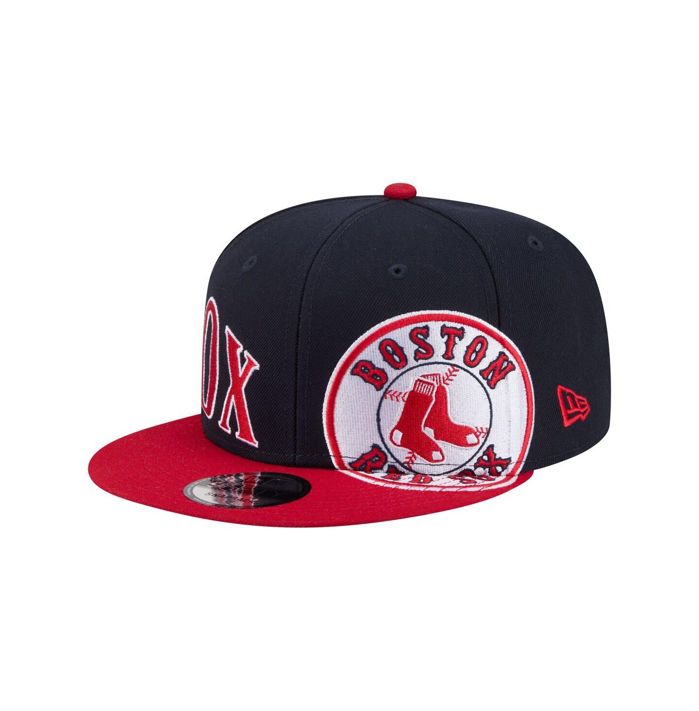 Мужская кепка New Era Navy/Red Boston Red Sox Stretched Two-Tone 9FIFTY Adjustable Hat — фото 1