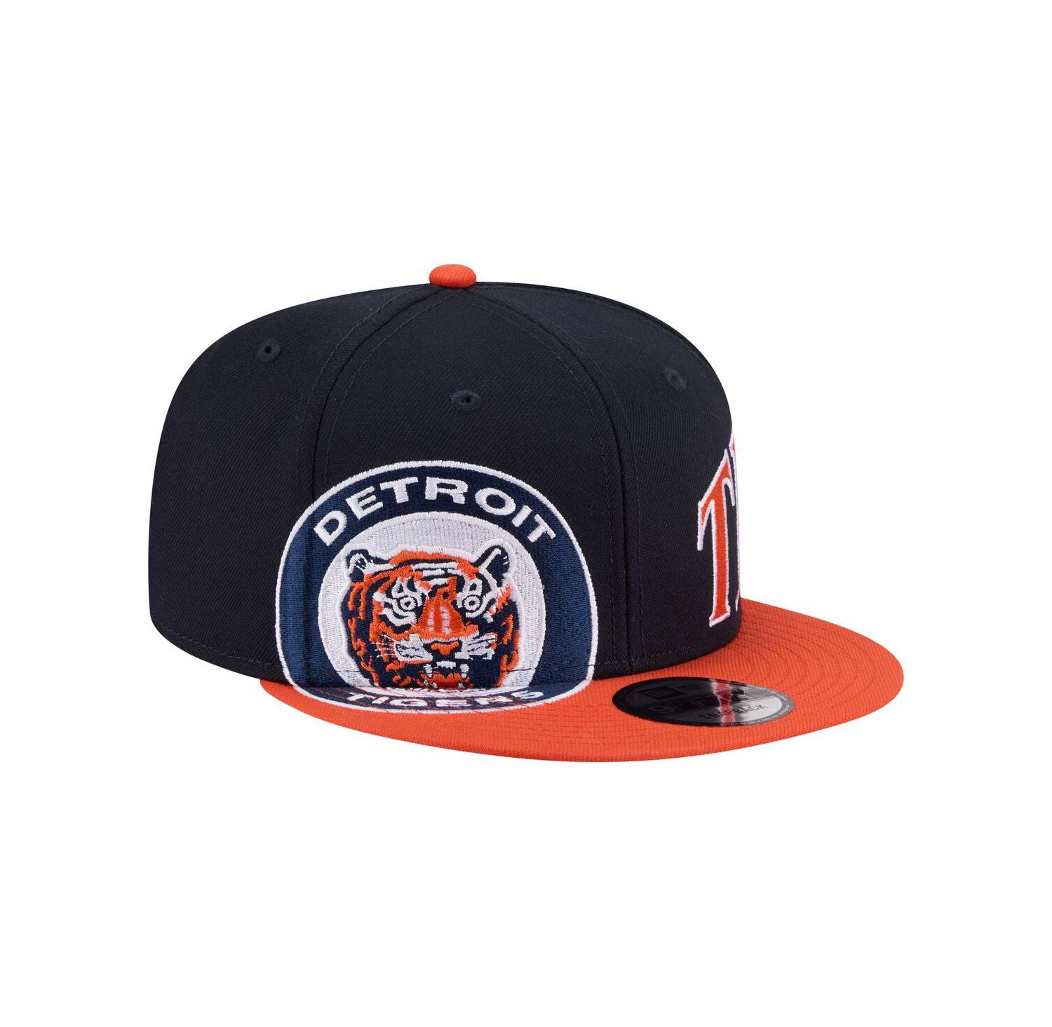 Men's Navy/Orange Detroit Tigers Stretched Two-Tone 9FIFTY Adjustable Hat