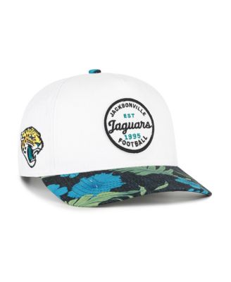 Men's White/Black Jacksonville Jaguars Beach Side Hitch Adjustable Hat