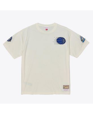 Men's Cream Orlando Magic Hardwood Classics Chainstitch Premium T-Shirt