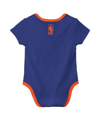 Baby Boys and Girls 2-Pack Blue New York Knicks Courtside Premier Bodysuit Set