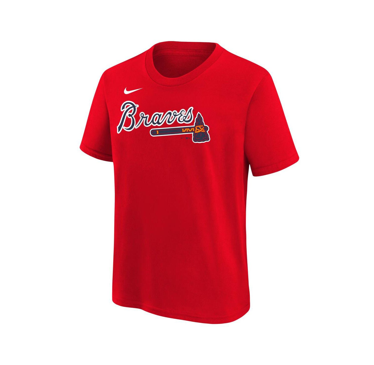 Big Boys and Girls Austin Riley Red Atlanta Braves Name & Number T-Shirt