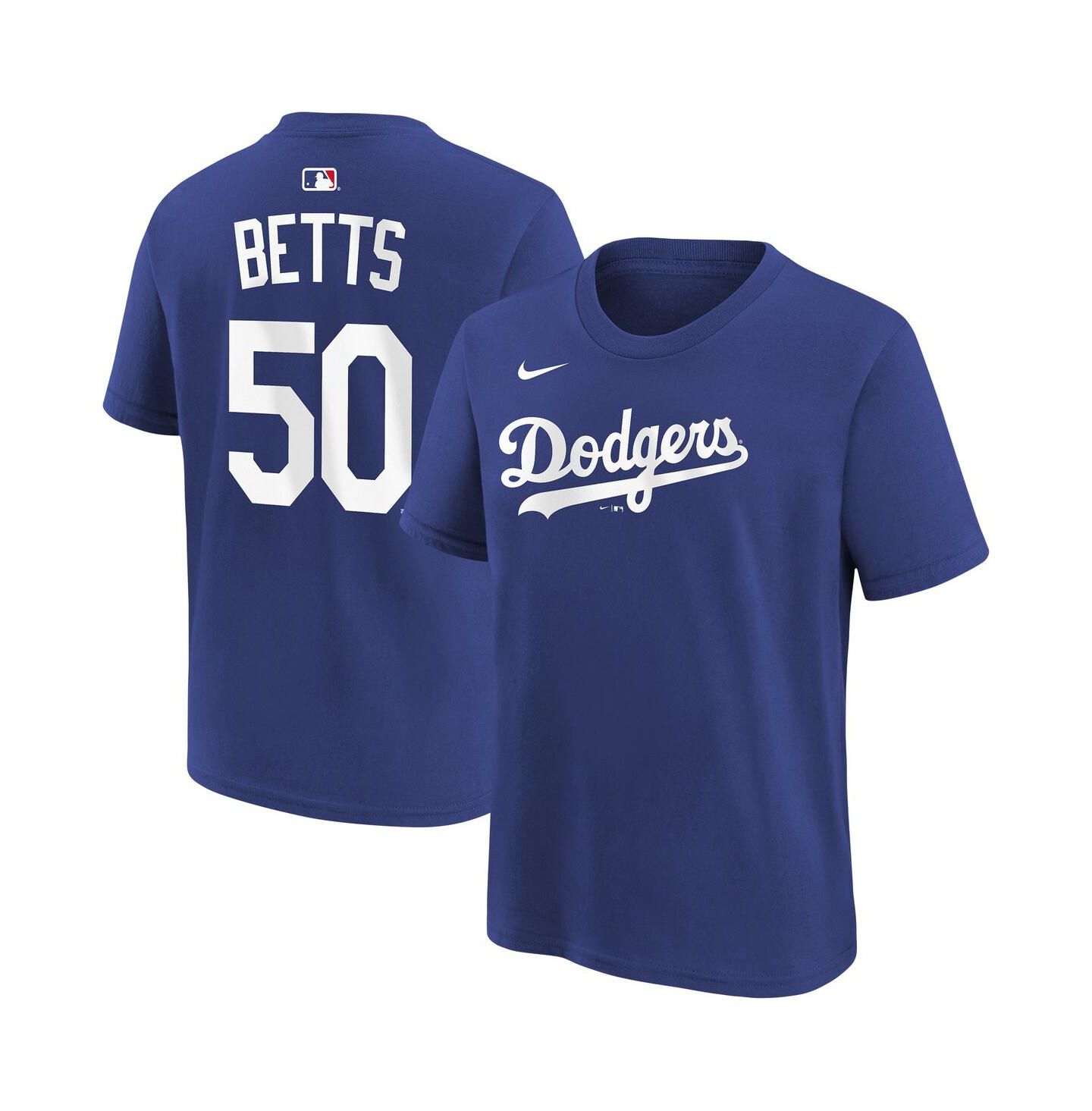 Детская футболка Nike Mookie Betts Royal Los Angeles Dodgers Name & Number — фото 1