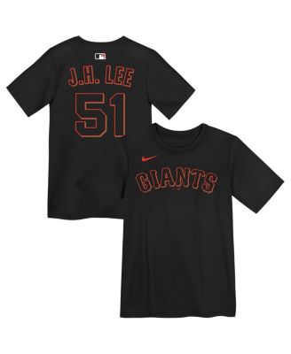 Preschool Jung Hoo Lee Black San Francisco Giants Name & Number T-Shirt