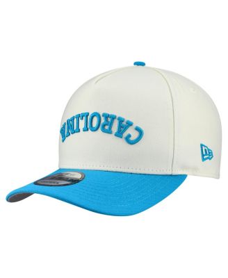 Men's Cream Carolina Panthers Upside Down 9FIFTY A-Frame Snapback Hat