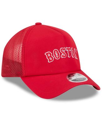 Men's Red Boston Red Sox 2026 Batting Practice Alternate Apex 9FORTY Adjustable Hat