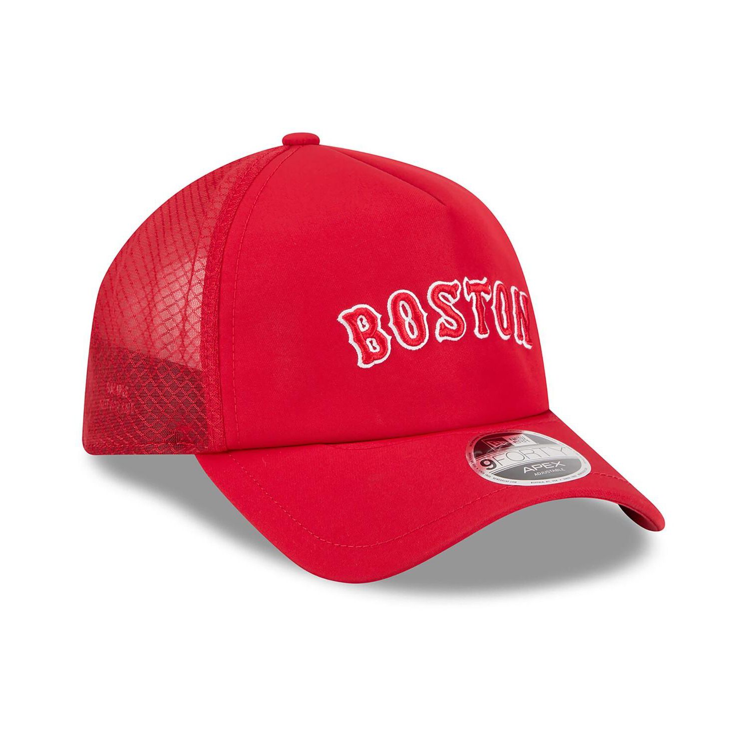 Men's Red Boston Red Sox 2026 Batting Practice Alternate Apex 9FORTY Adjustable Hat