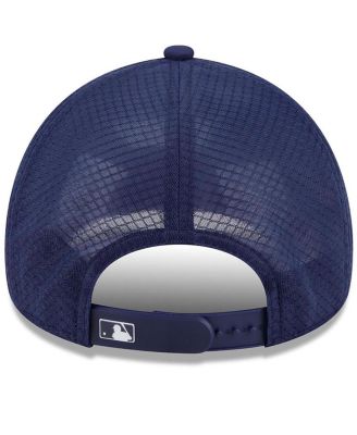 Men's Navy Milwaukee Brewers 2026 Batting Practice Alternate Apex 9FORTY Adjustable Hat