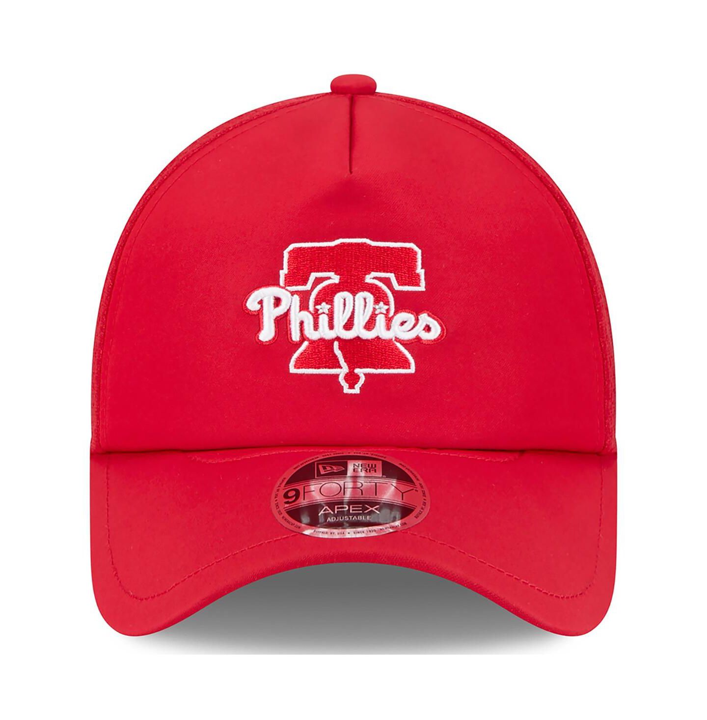 Мужская кепка New Era Red Philadelphia Phillies 2026 Batting Practice Alternate Apex 9FORTY Adjustable Hat — фото 4