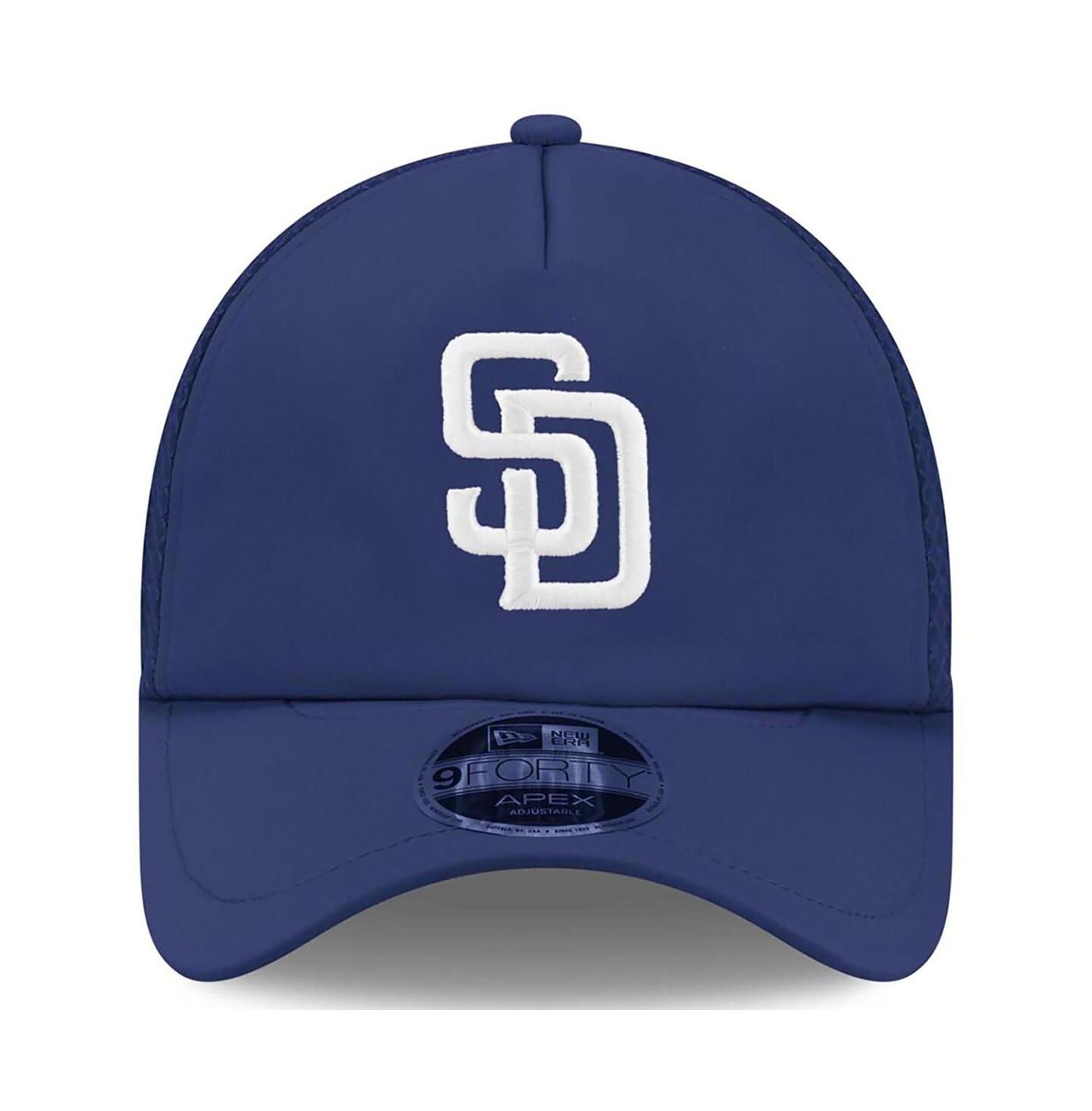 Мужская кепка New Era Navy San Diego Padres 2026 Batting Practice Alternate Apex 9FORTY Adjustable Hat — фото 4