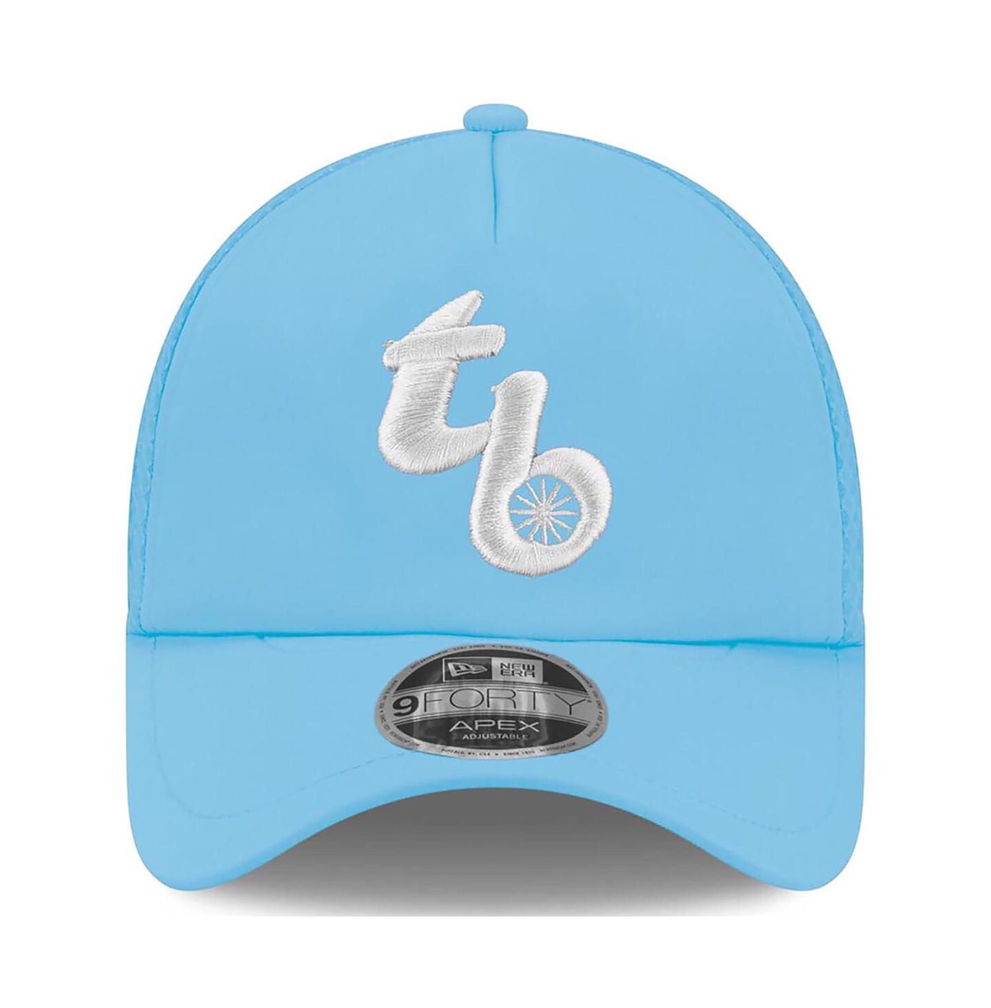 Мужская кепка New Era Light Blue Tampa Bay Rays 2026 Batting Practice Alternate Apex 9FORTY Adjustable Hat — фото 4