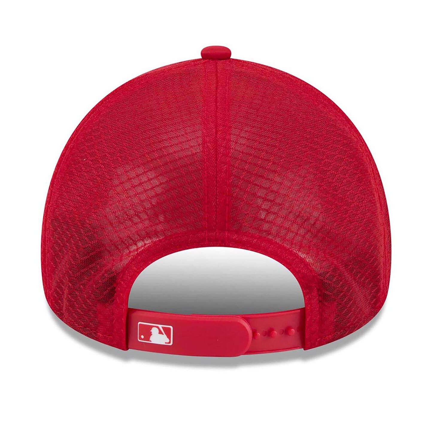 Мужская кепка New Era Red Washington Nationals 2026 Batting Practice Alternate Apex 9FORTY Adjustable Hat — фото 2