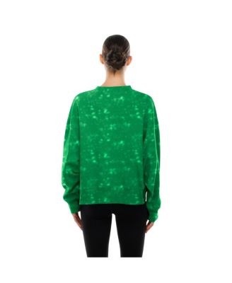 Women's Kelly Green Philadelphia Eagles Throwback Oversized Boxy Sweatshirt