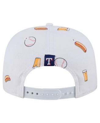 Men's White Texas Rangers Team Cheer Rope 19TWENTY Adjustable Hat