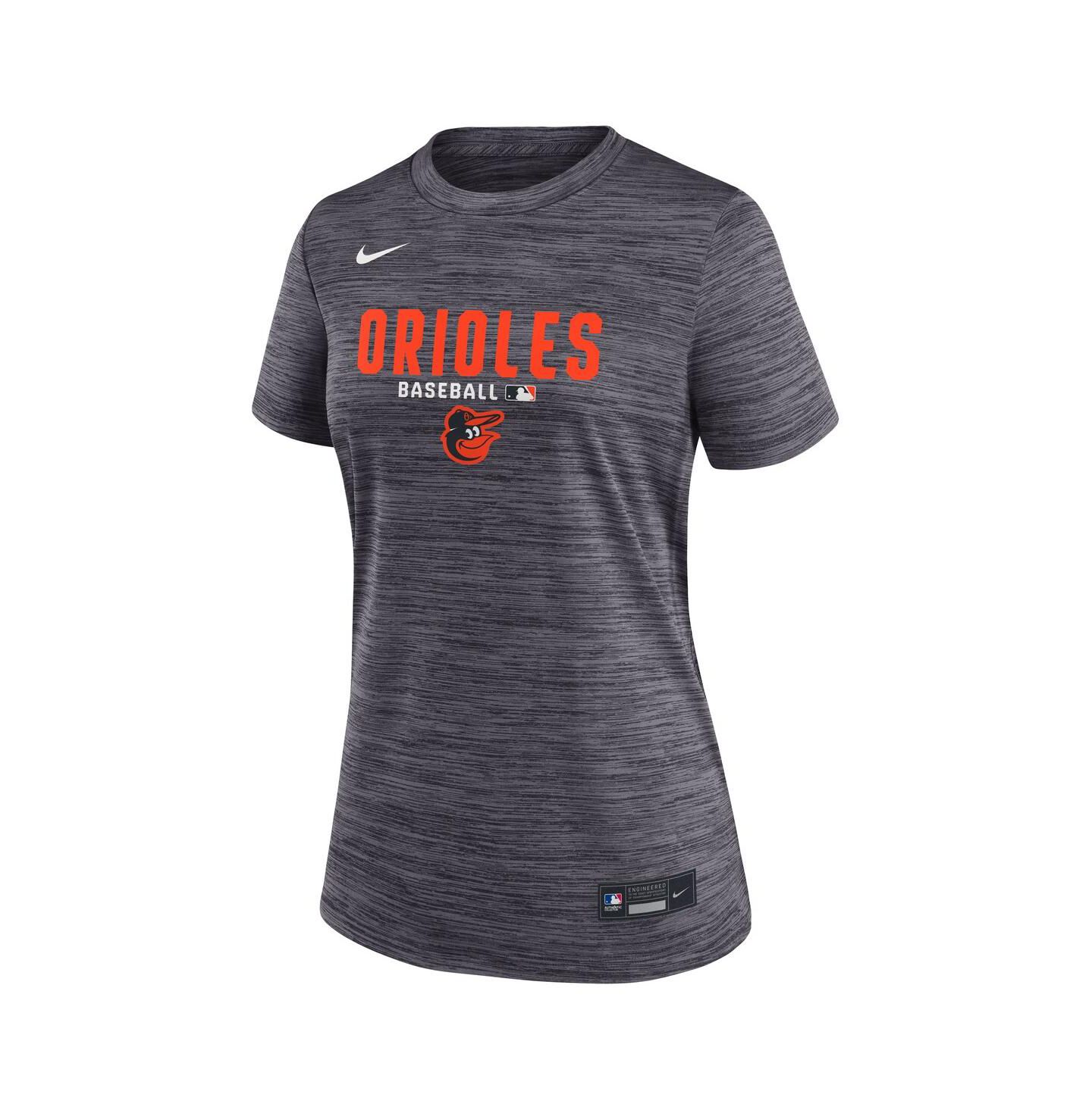 Женская футболка Nike Black Baltimore Orioles Authentic Collection Velocity Dri-FIT — фото 2