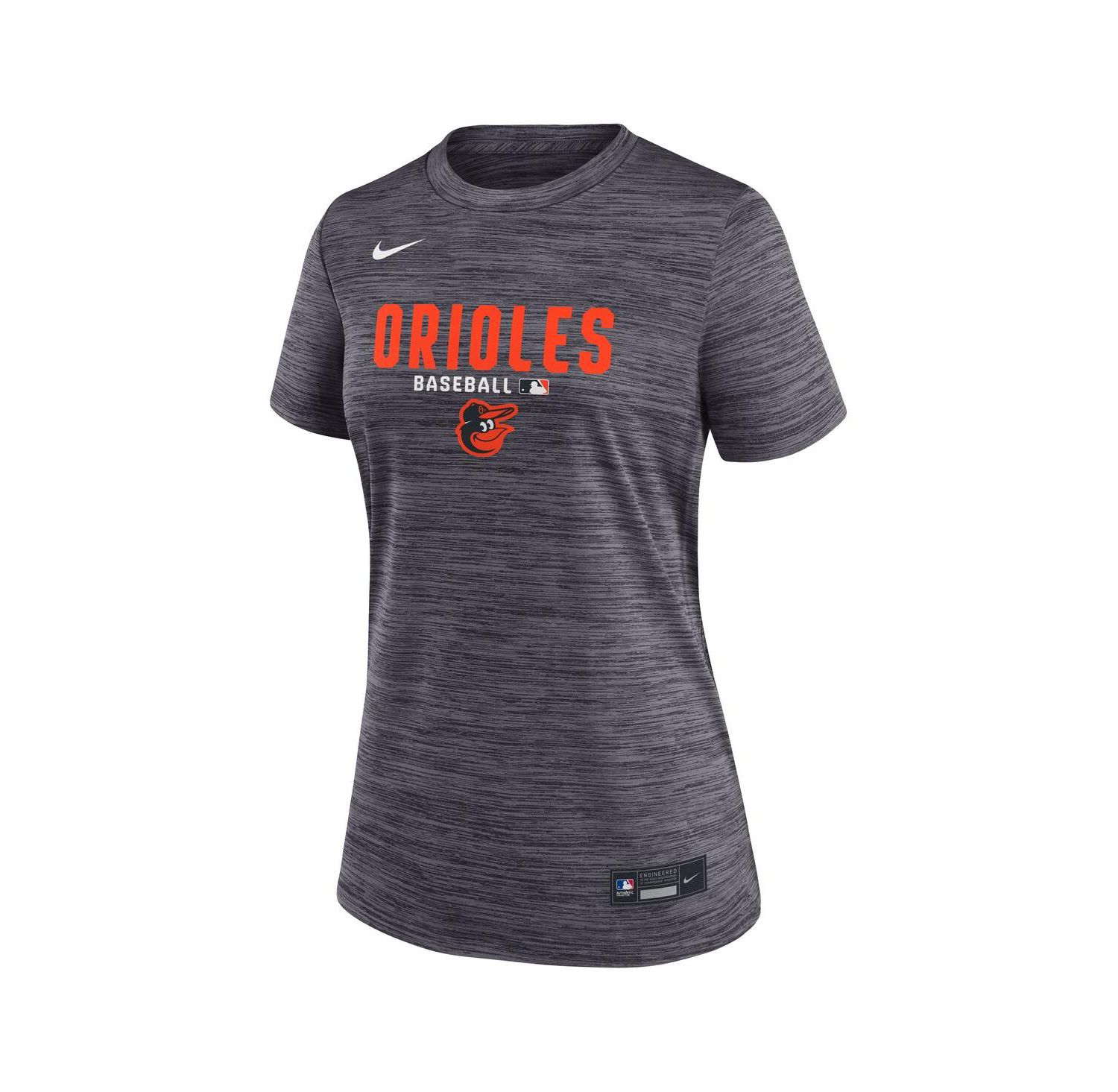 Women's Black Baltimore Orioles Authentic Collection Velocity Dri-FIT T-Shirt
