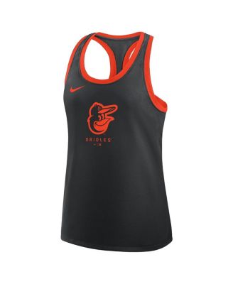 Women's Black Baltimore Orioles Tri-Blend Dri-FIT Racerback Tank Top