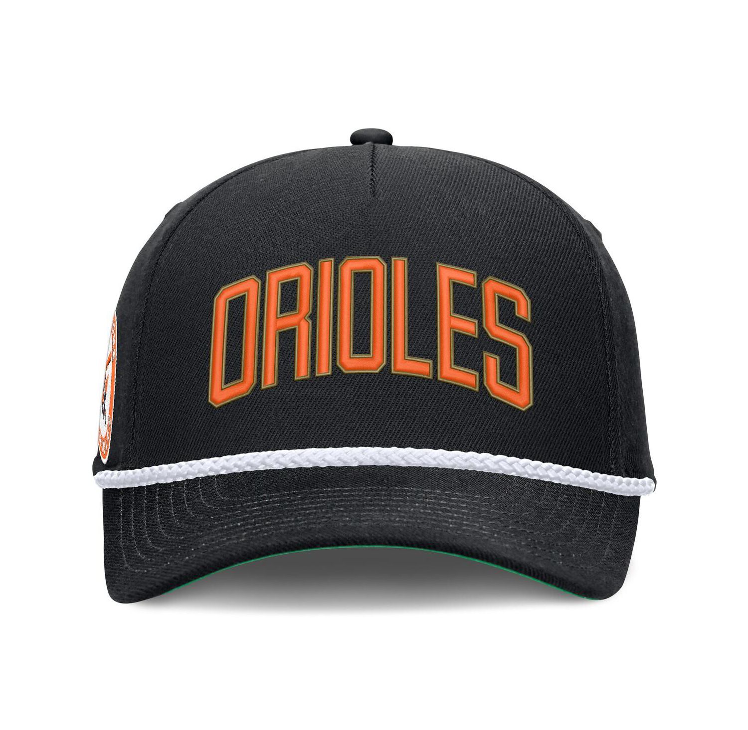 Men's Black Baltimore Orioles Cooperstown Collection Rise Adjustable Hat