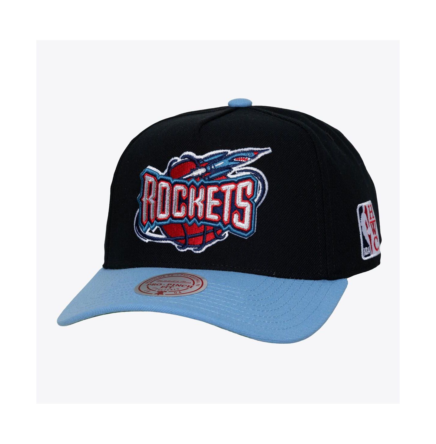 Мужская кепка Mitchell & Ness Black Houston Rockets Legendary Home Pro Pinch Snapback Hat — фото 1