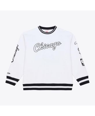 Men's White Chicago Bulls Hardwood Classics Arctic Fleece Sweatshirt