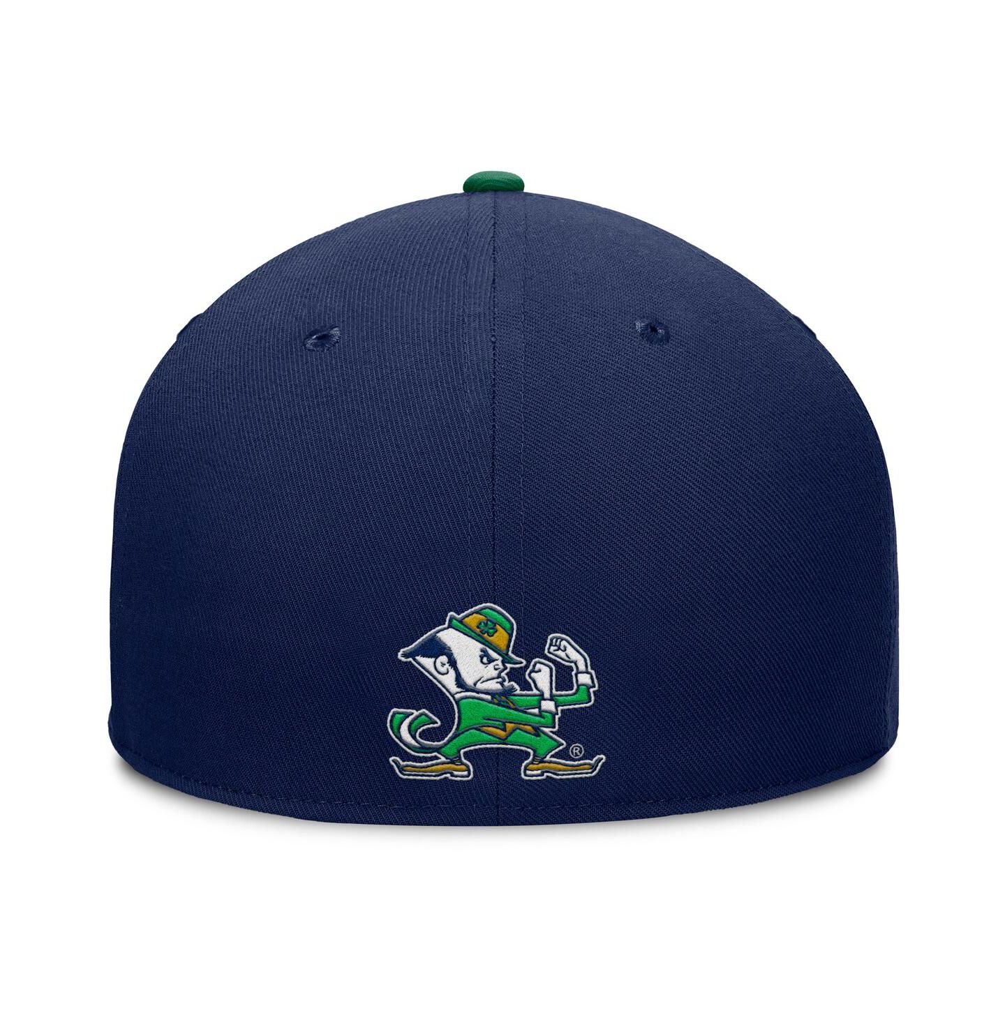 Мужская кепка Fanatics Navy Notre Dame Fighting Irish Pick Off Fitted Hat — фото 2