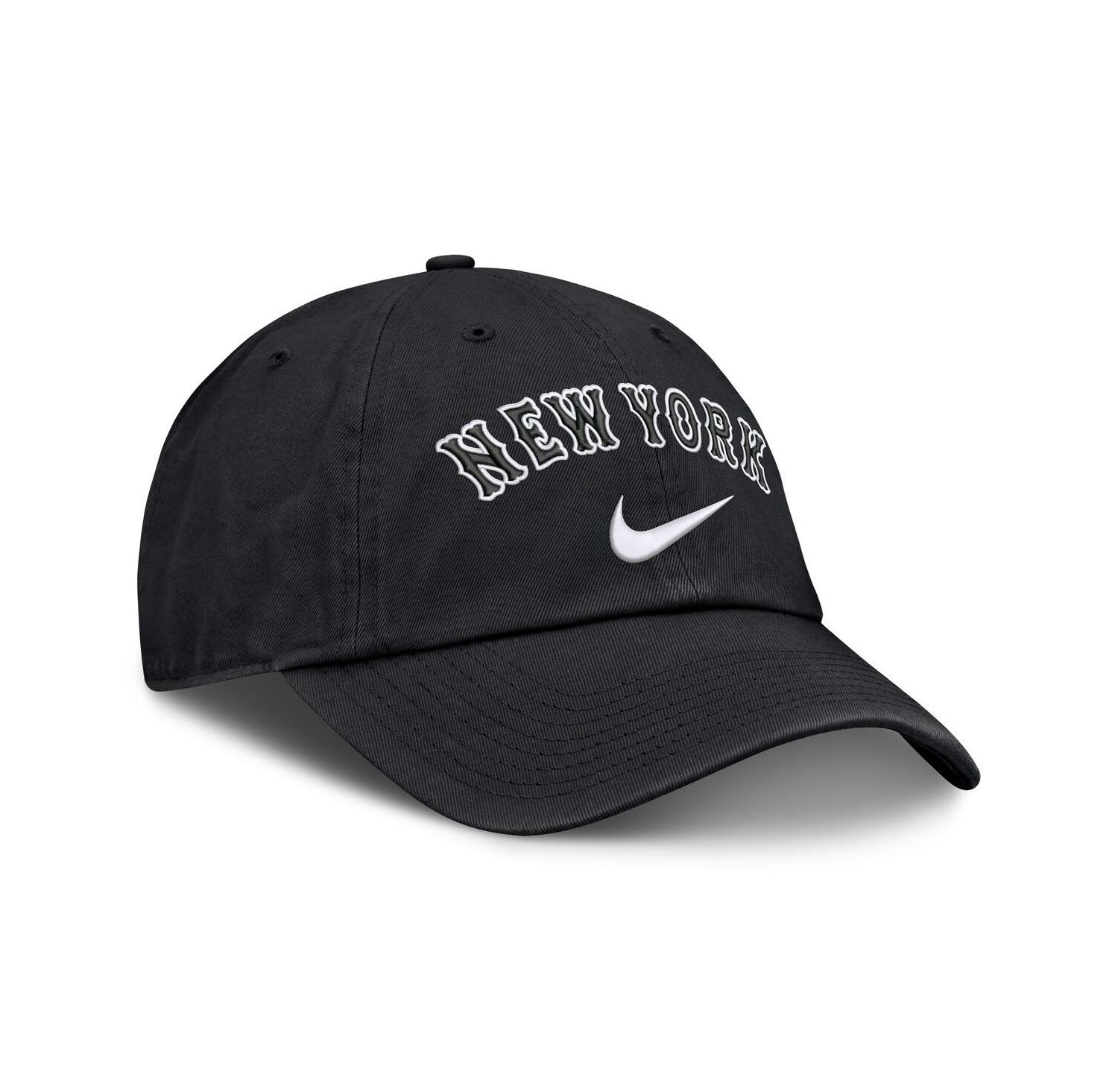 Men's Black New York Mets Primetime Club Adjustable Hat