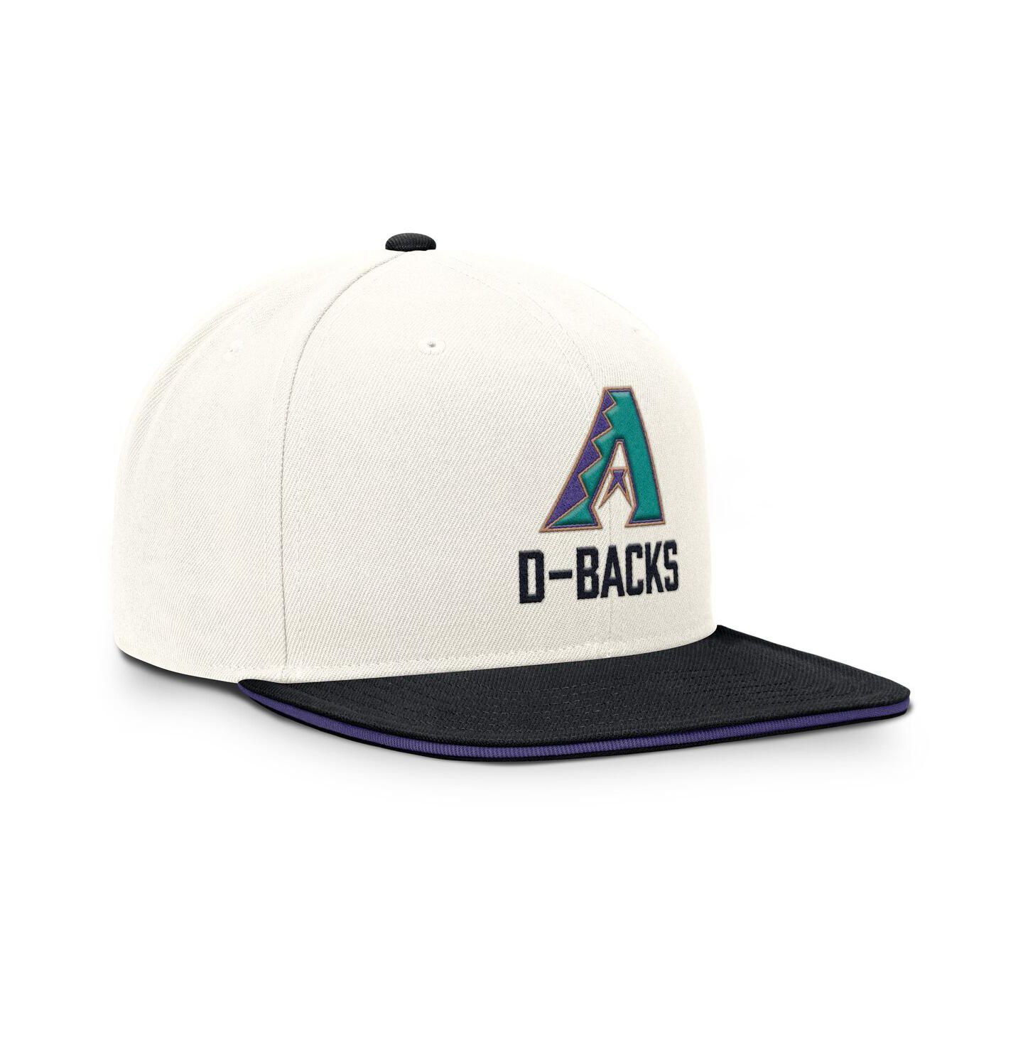 Мужская кепка Nike Cream/Black Arizona Diamondbacks Cooperstown Pro Dri-FIT Snapback Hat — фото 3