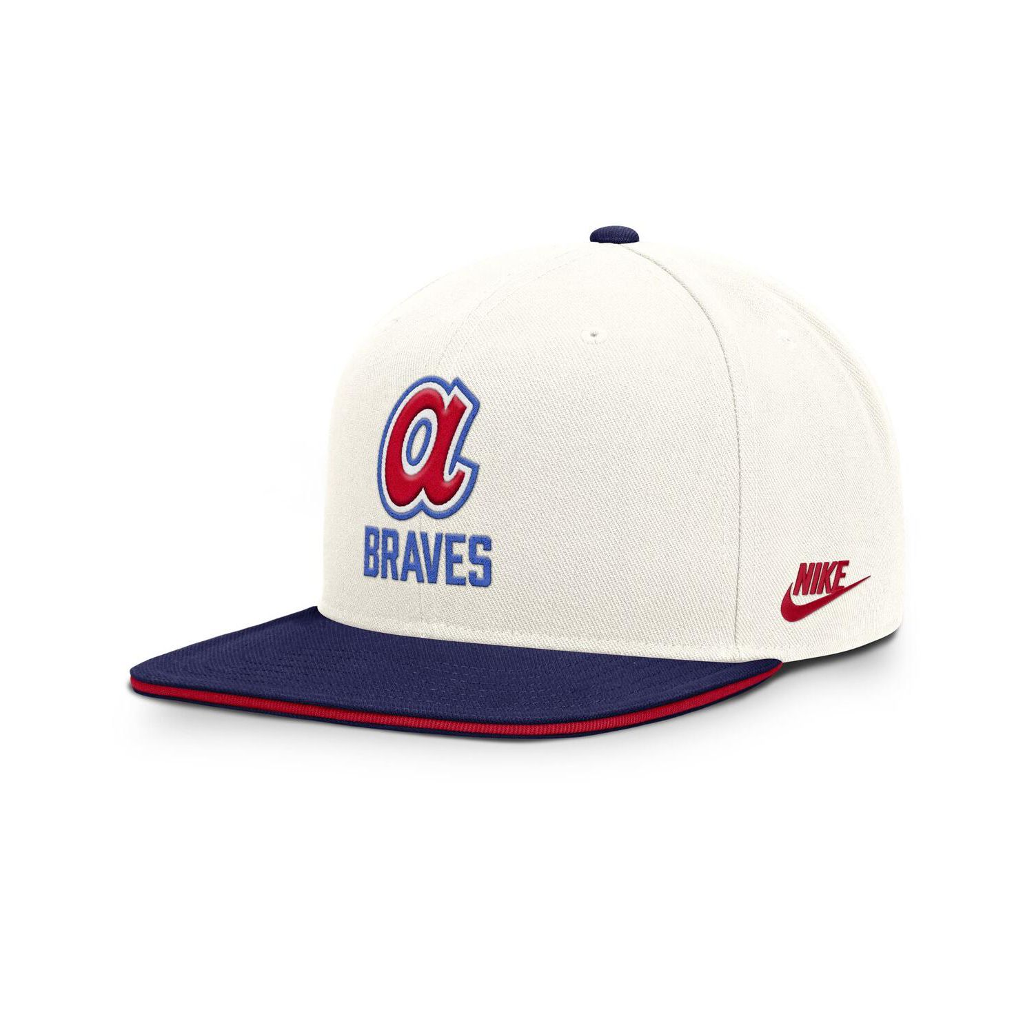 Men's Cream/Royal Atlanta Braves Cooperstown Pro Dri-FIT Snapback Hat
