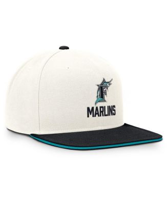 Men's Cream/Black Florida Marlins Cooperstown Pro Dri-FIT Snapback Hat