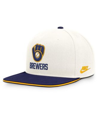 Men's Cream/Royal Milwaukee Brewers Cooperstown Pro Dri-FIT Snapback Hat