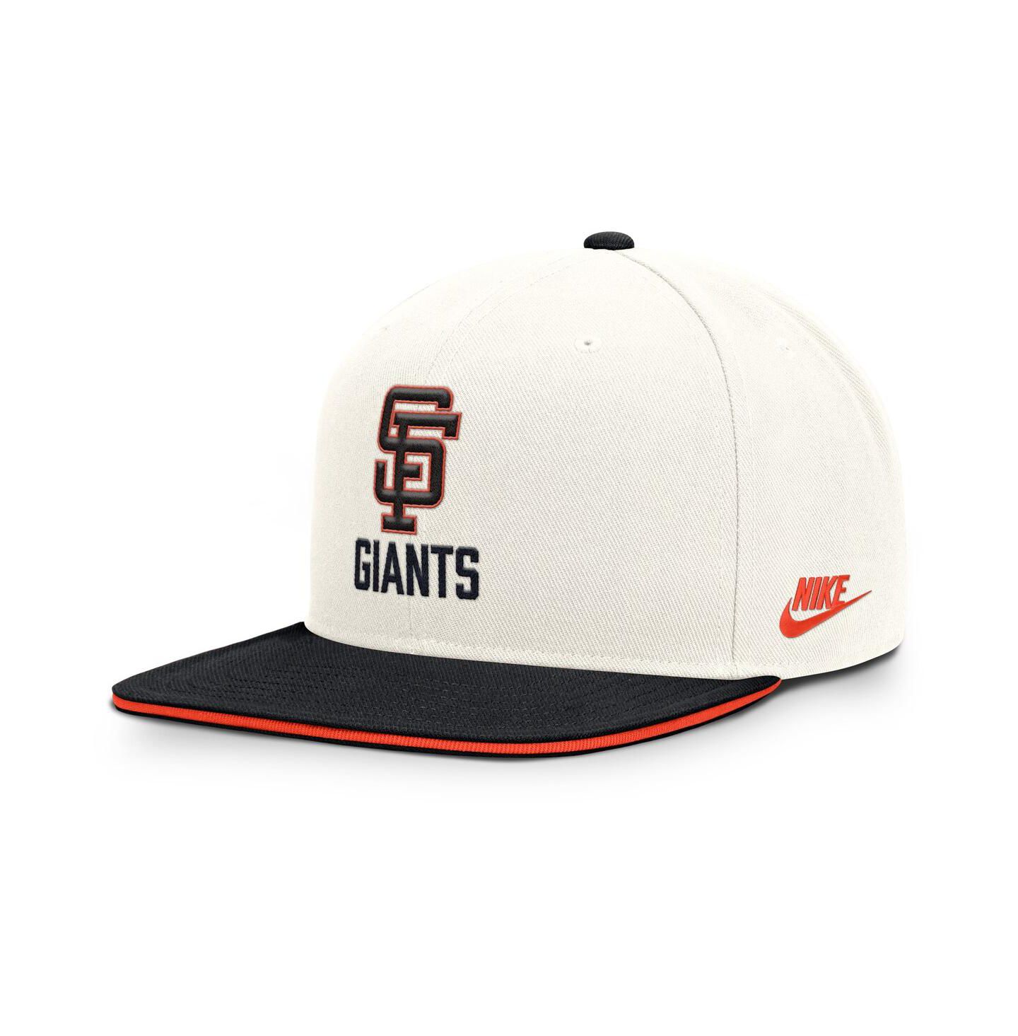 Мужская кепка Nike Cream/Black San Francisco Giants Cooperstown Pro Dri-FIT Snapback Hat — фото 1