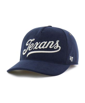 Men's Navy Houston Texans Golden Age Corduroy Hitch Adjustable Hat