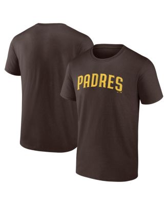 Men's Brown San Diego Padres Wordmark T-Shirt