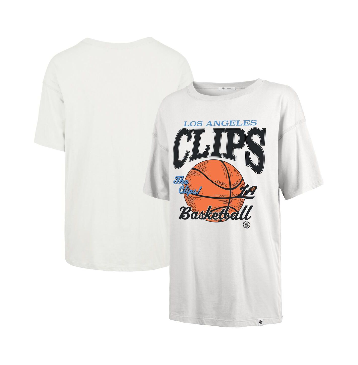 Женская футболка '47 Brand White LA Clippers City Edition Down Court Sadie — фото 1