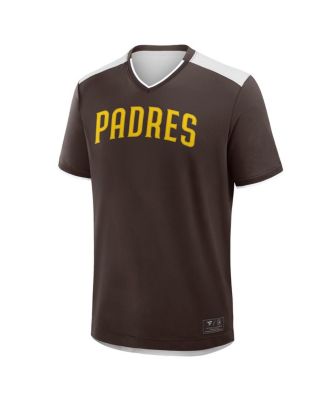 Men's Brown San Diego Padres Walk Off V-Neck T-Shirt