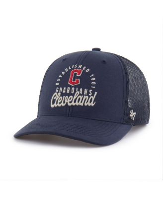 Men's Navy Cleveland Guardians Pitstop Trucker Adjustable Hat
