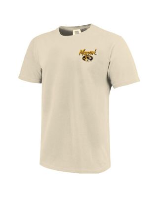 Men's Natural Missouri Tigers Comfort Colors Hand-Drawn Campus Stack T-Shirt