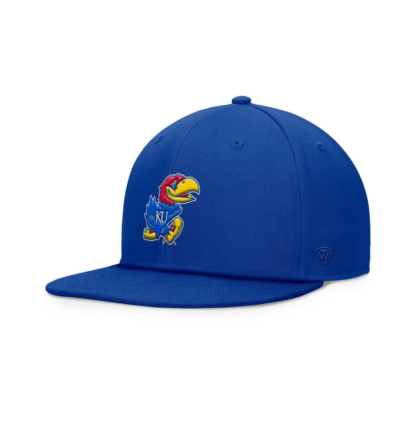Мужская кепка Top of the World Royal Kansas Jayhawks Fundamental Snapback Hat — фото 1