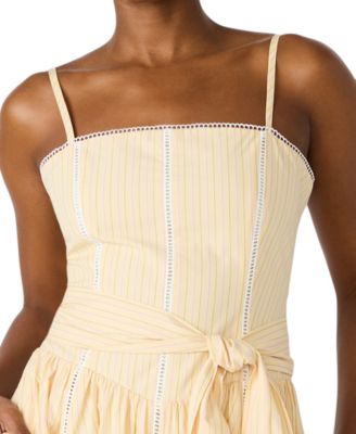 Juniors' Square Neck Maxi Dress