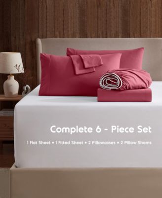 Extra Deep Pocket Microfiber 6-Pc. Sheet Set, King