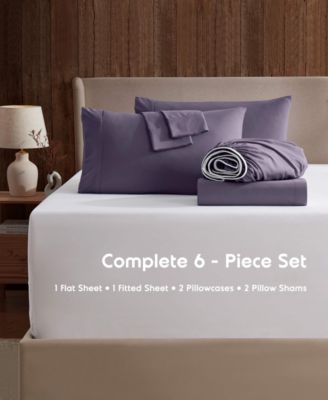 Extra Deep Pocket Microfiber 6-Pc. Sheet Set, King